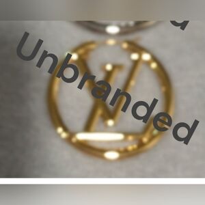 No Brand, Gold Tone LV Fashion Earrings